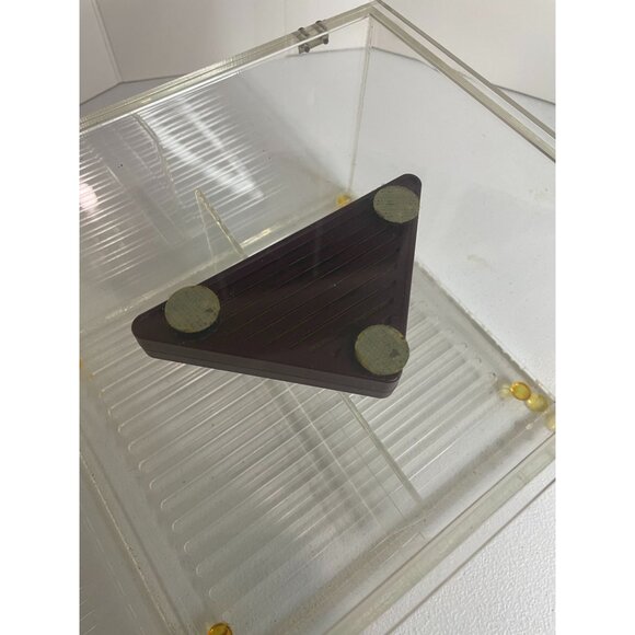 VTG Clear Acrylic Cigar Humidor 10x9x6 Professional Humidifer Tobacco Divider - Picture 6 of 9
